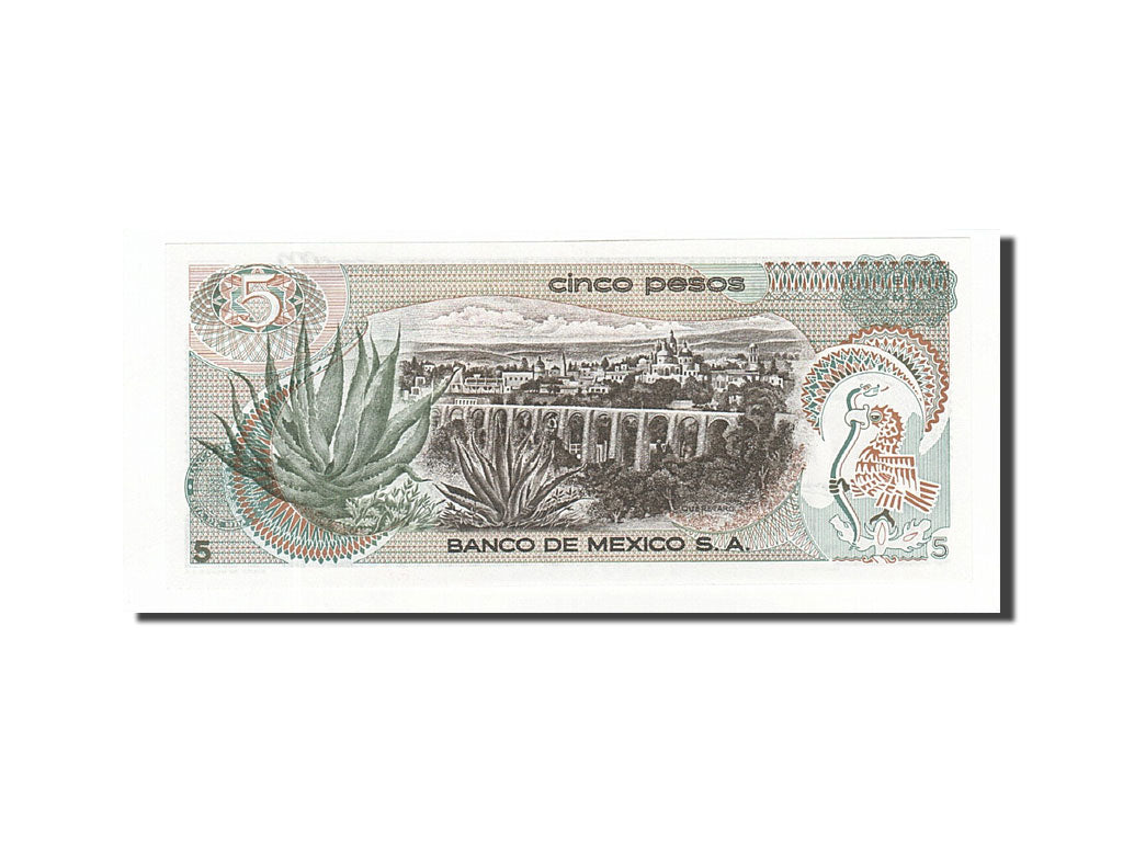 Banknote, Mexico, 5 Pesos, 1969-1972, 1971-10-27, KM:62b, UNC(65-70)