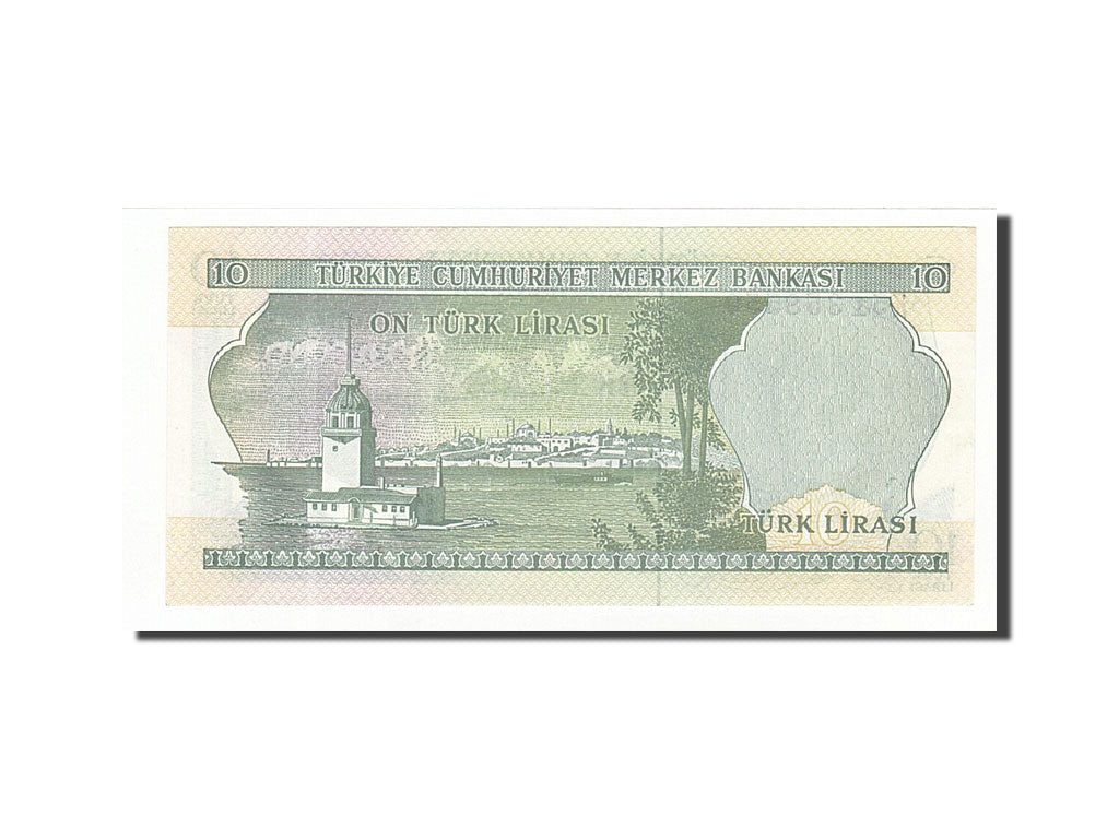Turkey, 10 Lira, 1975, KM:186, Undated, UNC(65-70)