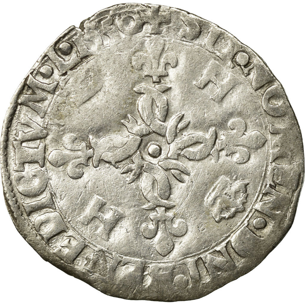 Moneta, Francia, Douzain aux croissants, 1550, Bayonne, BB, Biglione