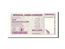 Banknote, Zimbabwe, 5 Billion Dollars, 2008, 2008-05-15, KM:61, UNC(65-70)