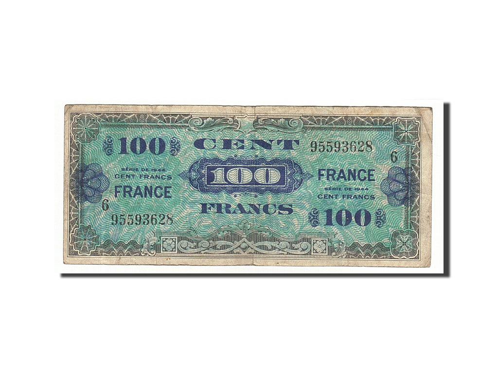 France, 100 Francs, 1945, KM:123c, 1945-06-04, VF(20-25), Fayette:VF25.6