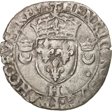 France, Douzain aux croissants, 1551, La Rochelle, VF(30-35), Billon,Sombart4380