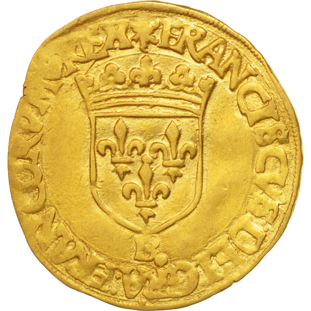 Francia, Écu d'or, Ecu d'or, Rouen, MB+, Oro, Sombart:4878