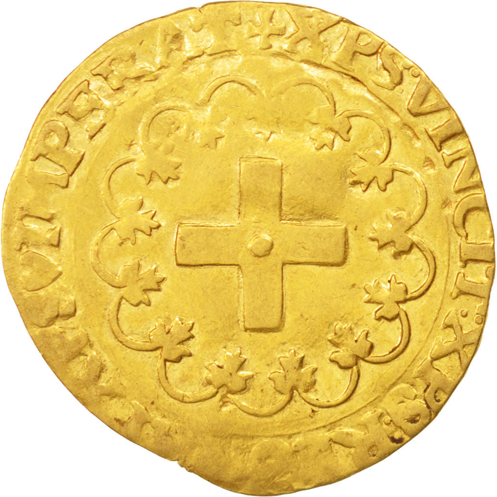 Francia, Écu d'or, Ecu d'or, Rouen, MB+, Oro, Sombart:4878
