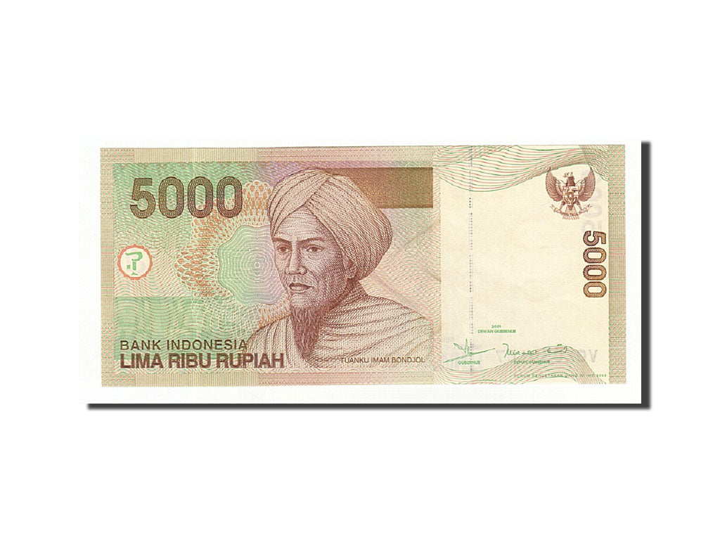 Indonesia, 5000 Rupiah, 2001, KM:142b, 2002, UNC(65-70)
