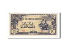 Birmania, 5 Rupees, 1942-1944, KM:15b, Undated, SPL