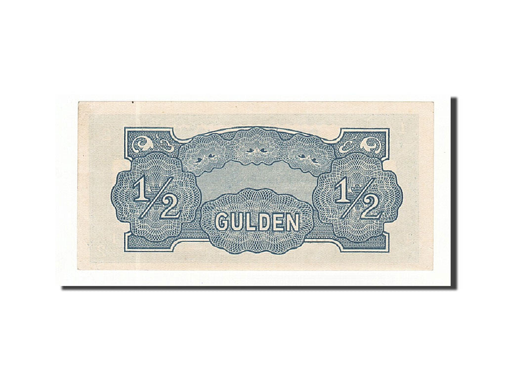 Netherlands Indies, 1/2 Gulden, 1942, KM:122b, Undated, UNC(63)