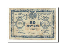 Banknote, Pirot:110-18, 50 Centimes, 1916, France, VF(30-35), Rouen