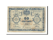 Banconote, Pirot:110-18, MB+, Rouen, 50 Centimes, 1916, Francia