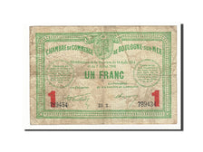 Banknote, Pirot:31-12, 1 Franc, 1914, France, VF(20-25), Boulogne-sur-Mer