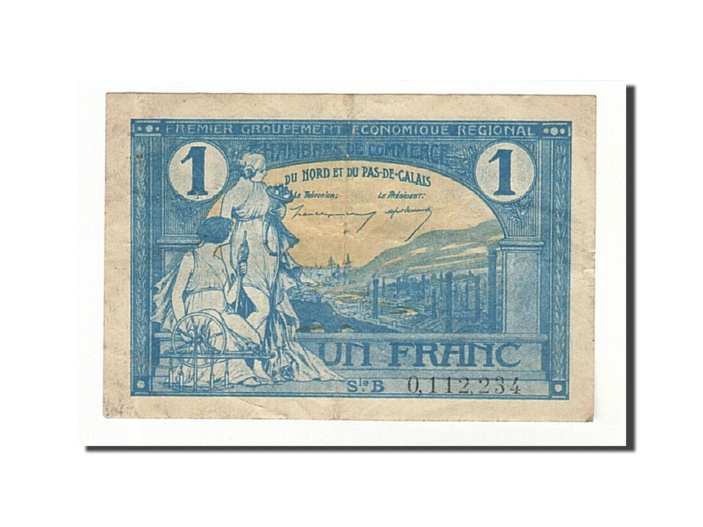 Banknote, Pirot:94-5, 1 Franc, France, EF(40-45), Lille