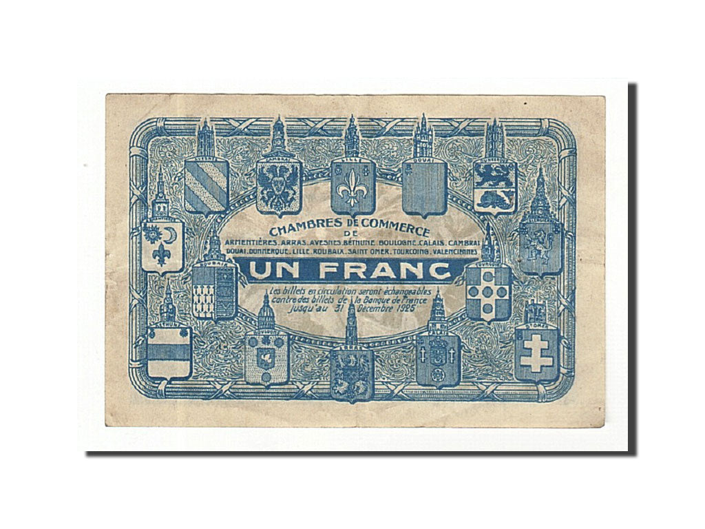 Banknote, Pirot:94-5, 1 Franc, France, EF(40-45), Lille