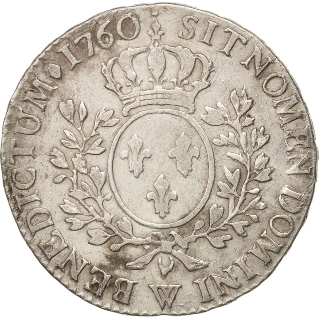 Moneta, Francia, Louis XV, 1/2 Écu au bandeau, 1/2 ECU, 44 Sols, 1760, Lille