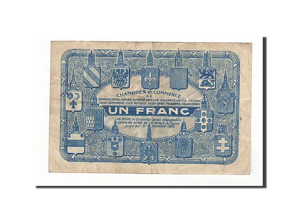 Banknote, Pirot:94-5, 1 Franc, France, EF(40-45), Lille