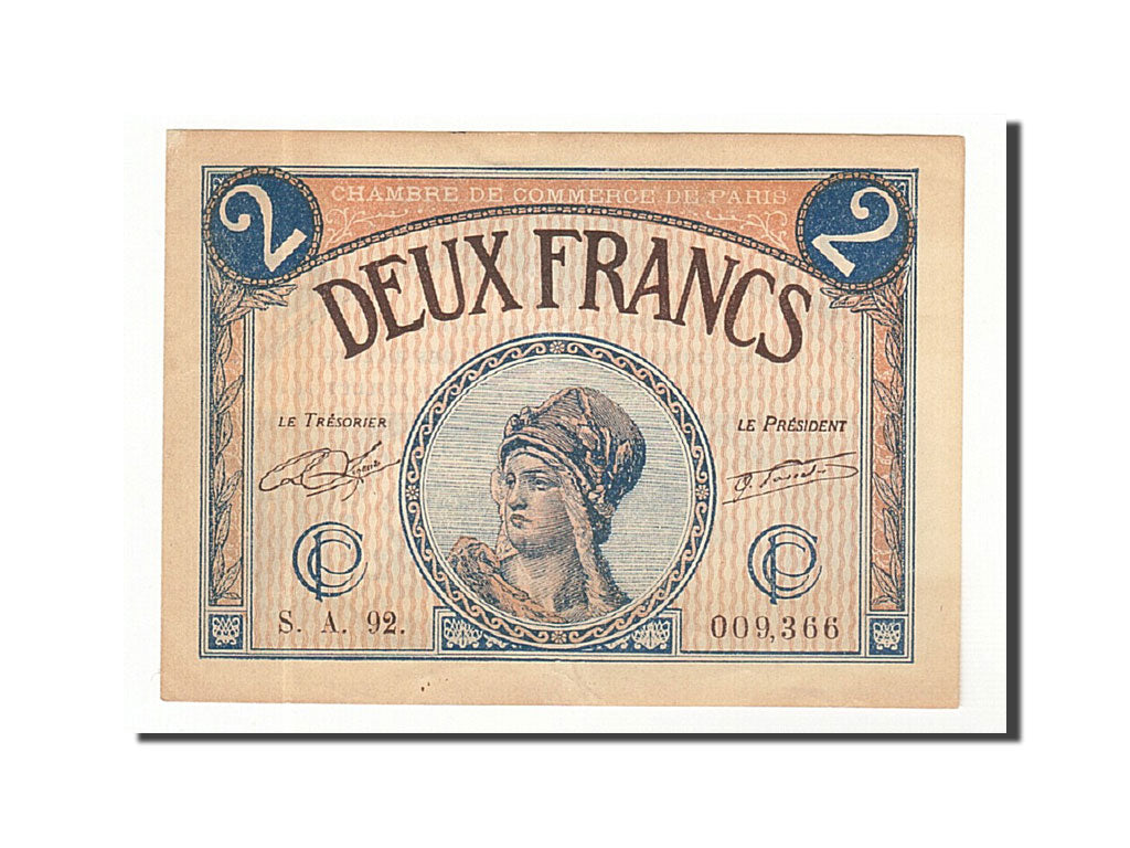 Francia, Paris, 2 Francs, 1920, SPL-, Pirot:97-28