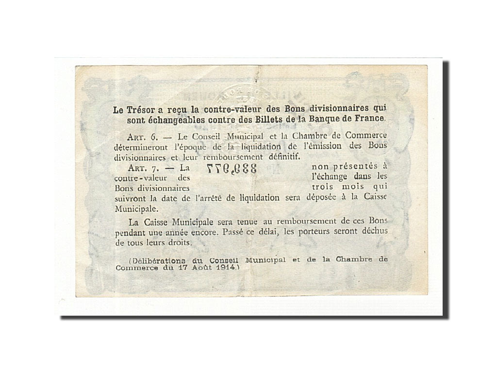 Billet, France, Rouen, 50 Centimes, 1920, SUP, Pirot:110-61