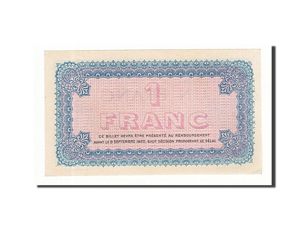 France, Lyon, 1 Franc, 1915, UNC(65-70), Pirot:77-6