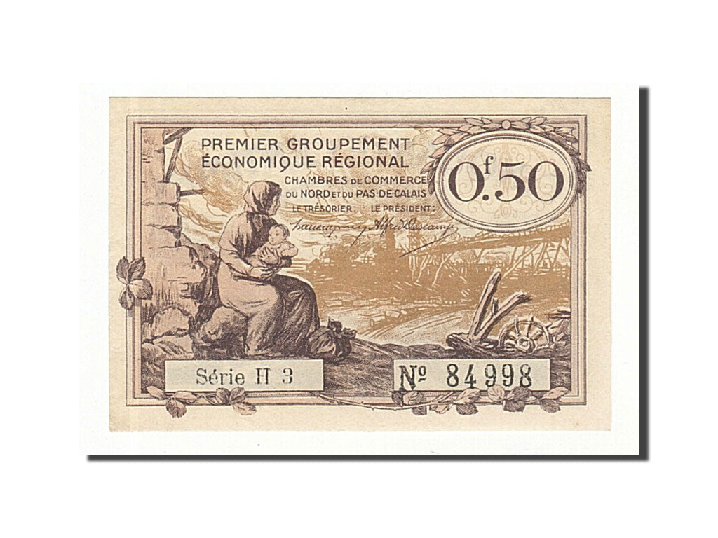 Banknote, Pirot:94-4, 50 Centimes, France, UNC(63), Lille
