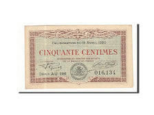 Banknote, Pirot:44-12, 50 Centimes, 1920, France, UNC(63), Chambéry