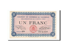 Banconote, Pirot:44-14, SPL, Chambéry, 1 Franc, 1920, Francia