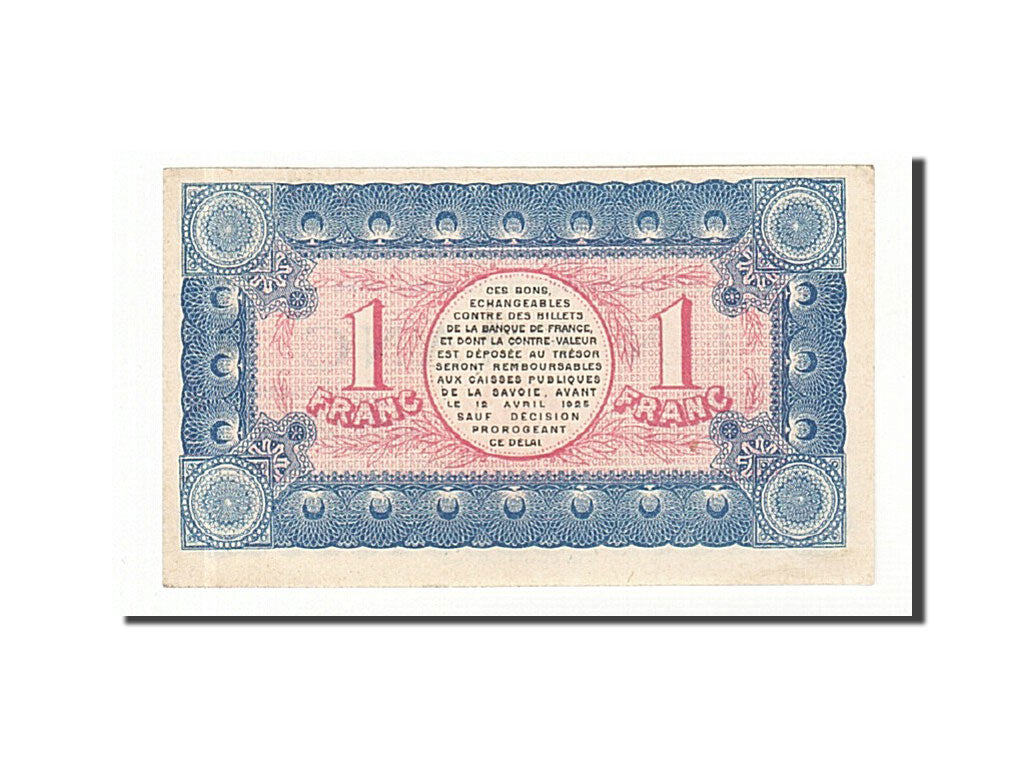 Banconote, Pirot:44-14, SPL, Chambéry, 1 Franc, 1920, Francia