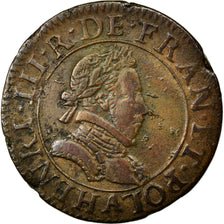 Moneda, Francia, Double Tournois, 1579, Paris, MBC, Cobre, Sombart:4068