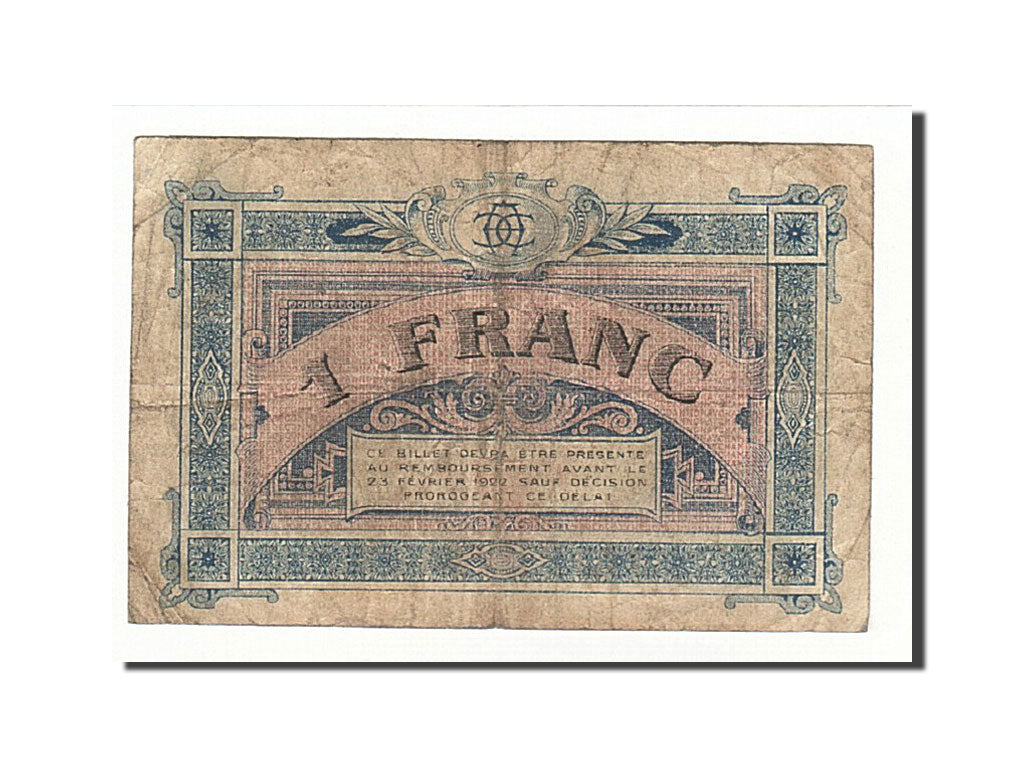 Banknote, Pirot:11-20, 1 Franc, 1917, France, VF(20-25), Annonay