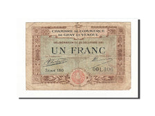 France, Gray et Vesoul, 1 Franc, 1921, B+, Pirot:62-21
