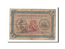 France, Belfort, 1 Franc, 1917, VG(8-10), Pirot:23-32