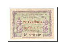 France, Dijon, 25 Centimes, 1920, EF(40-45), Pirot:53-23