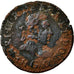 Coin, France, Double Tournois, 1580, Poitiers, VF(30-35), Cuivre, Sombart:4080