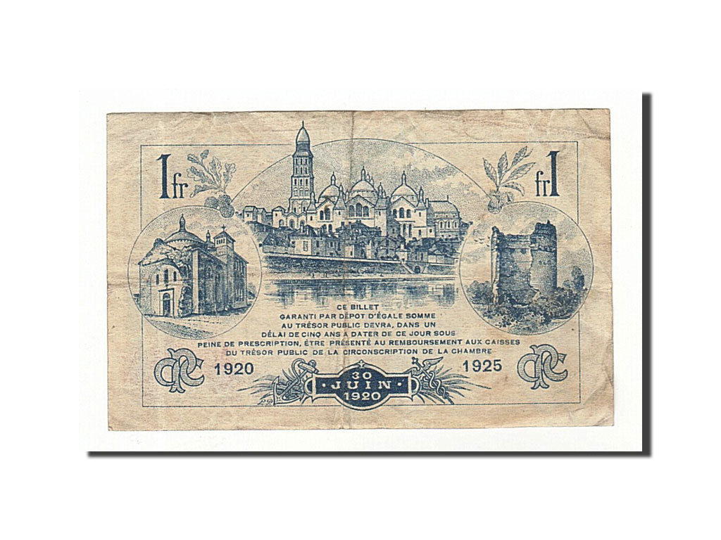 Billet, France, Perigueux, 1 Franc, 1920, TB+, Pirot:98-26
