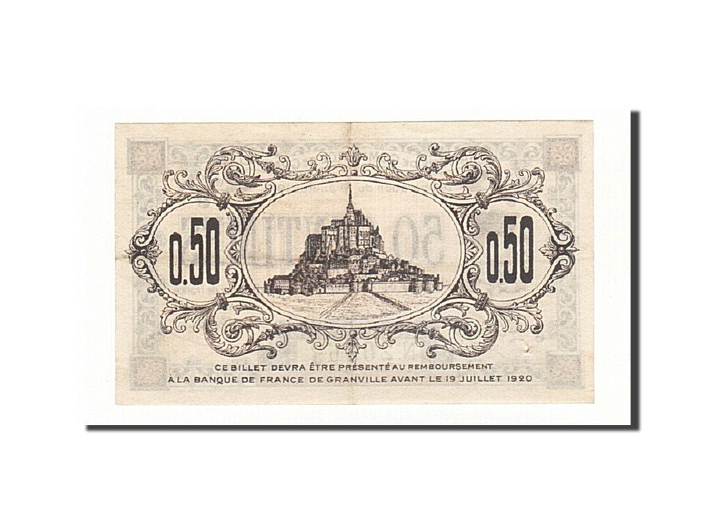Billete, 50 Centimes, Pirot:60-1, 1915, Francia, EBC, Granville