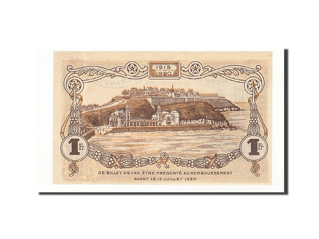 France, Granville, 1 Franc, 1916, AU(55-58), Pirot:60-9