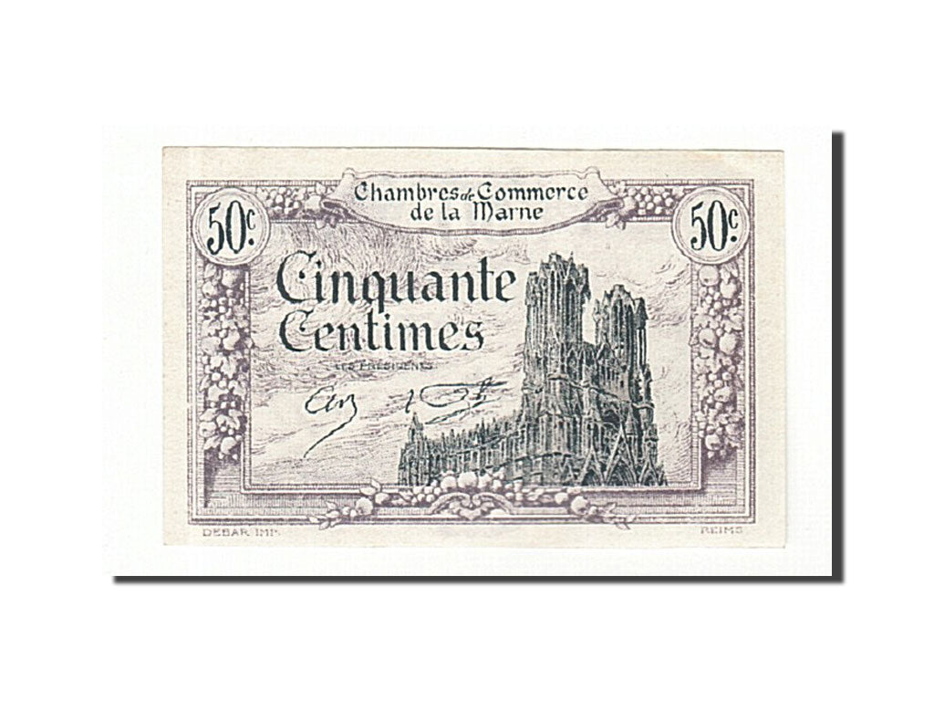 France, Reims, 50 Centimes, 1920, UNC(60-62), Pirot:43-1