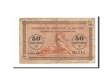 Francia, Belfort, 50 Centimes, 1918, MB, Pirot:23-48