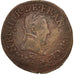 France, Double Tournois, 1580, Tours, VF(30-35), Copper, Sombart:4104