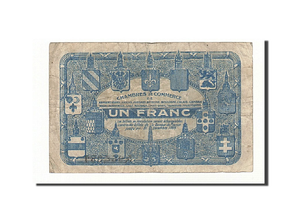 Banknote, Pirot:94-7, 1 Franc, France, VF(20-25), Lille