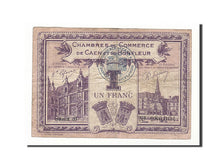 Banknote, Pirot:34-22, 1 Franc, 1920, France, EF(40-45), Caen et Honfleur