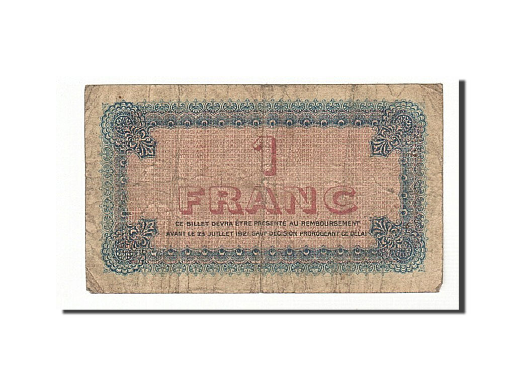 France, Lyon, 1 Franc, 1916, TB, Pirot:77-10