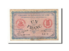 Billet, France, Lure, 1 Franc, 1915, TB+, Pirot:76-15