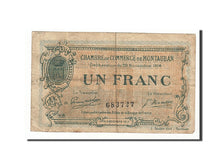Banknote, Pirot:83-6, 1 Franc, 1914, France, VF(20-25), Montauban