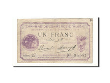 Algeria, 1 Franc, 1914, 1914-09-03, EF(40-45), Pirot:137-1