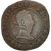 France, Double Tournois, 1582, Rouen, VF(20-25), Copper, Sombart:4092
