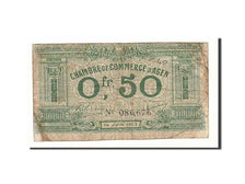 Banknote, Pirot:2-13, 50 Centimes, 1917, France, VF(20-25), Agen