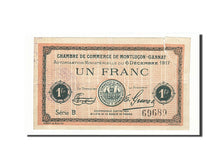 Banknote, Pirot:84-37, 1 Franc, 1917, France, EF(40-45), Montluçon