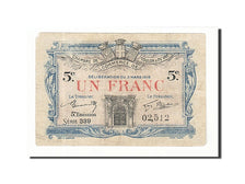 Banknote, Pirot:02,512, 1 Franc, 1919, France, VF(20-25), Toulon