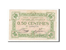 Banknote, Pirot:1-13, 50 Centimes, France, EF(40-45), Abbeville
