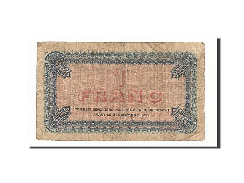 Banknote, Pirot:77-27, 1 Franc, 1922, France, VF(20-25), Lyon
