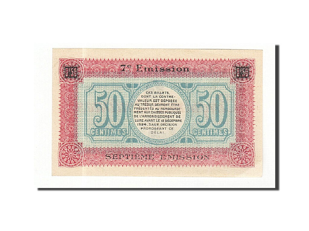 Banknote, Pirot:76-41, 50 Centimes, 1921, France, UNC(65-70), Lure